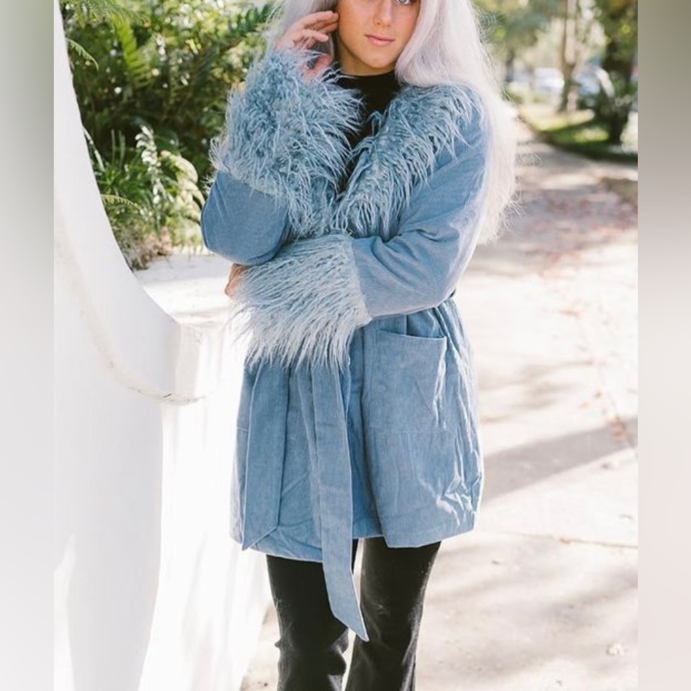 Blue corduroy jacket